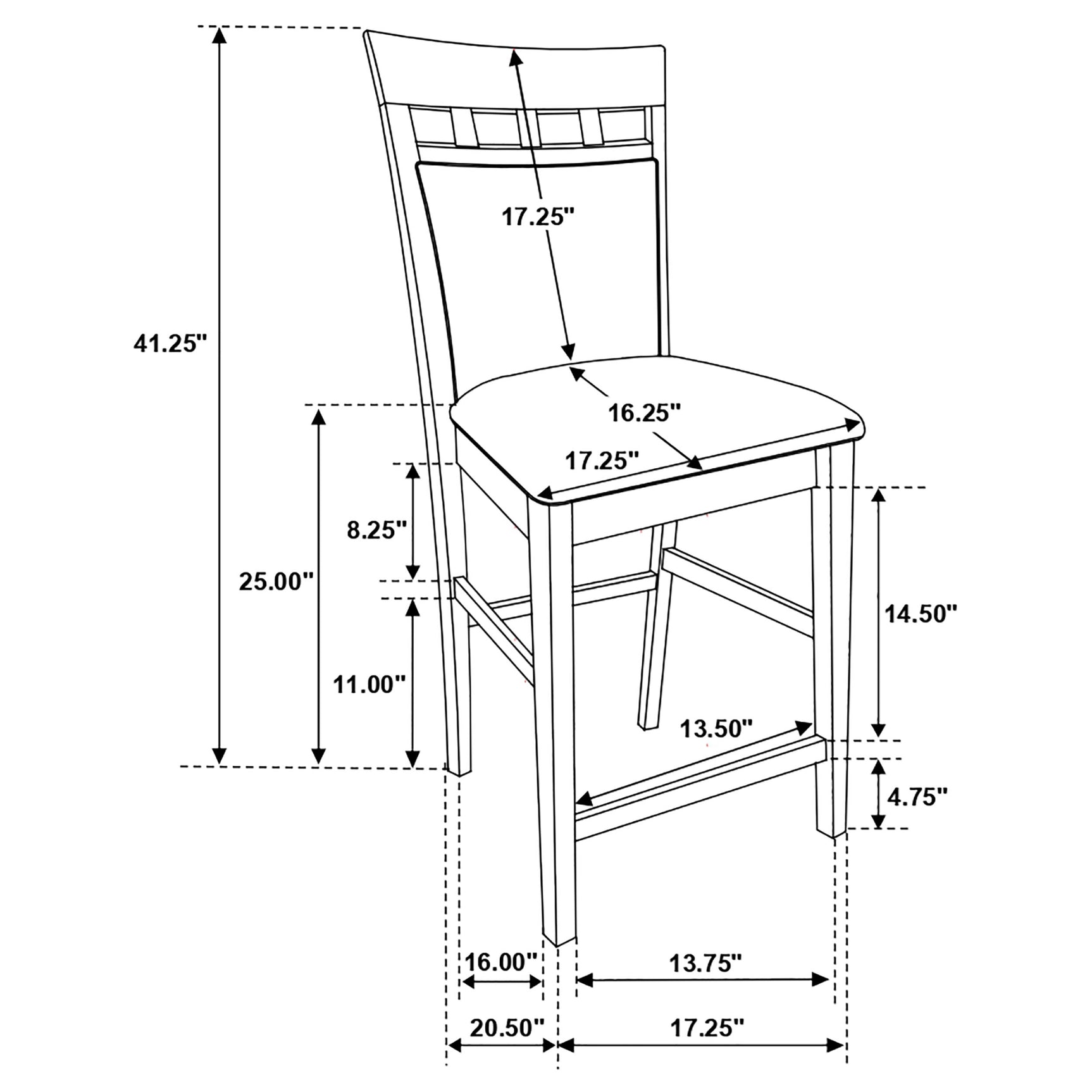 Gabriel 9-piece Square Counter Height Dining Set Cappuccino - Tampa Furniture Outlet