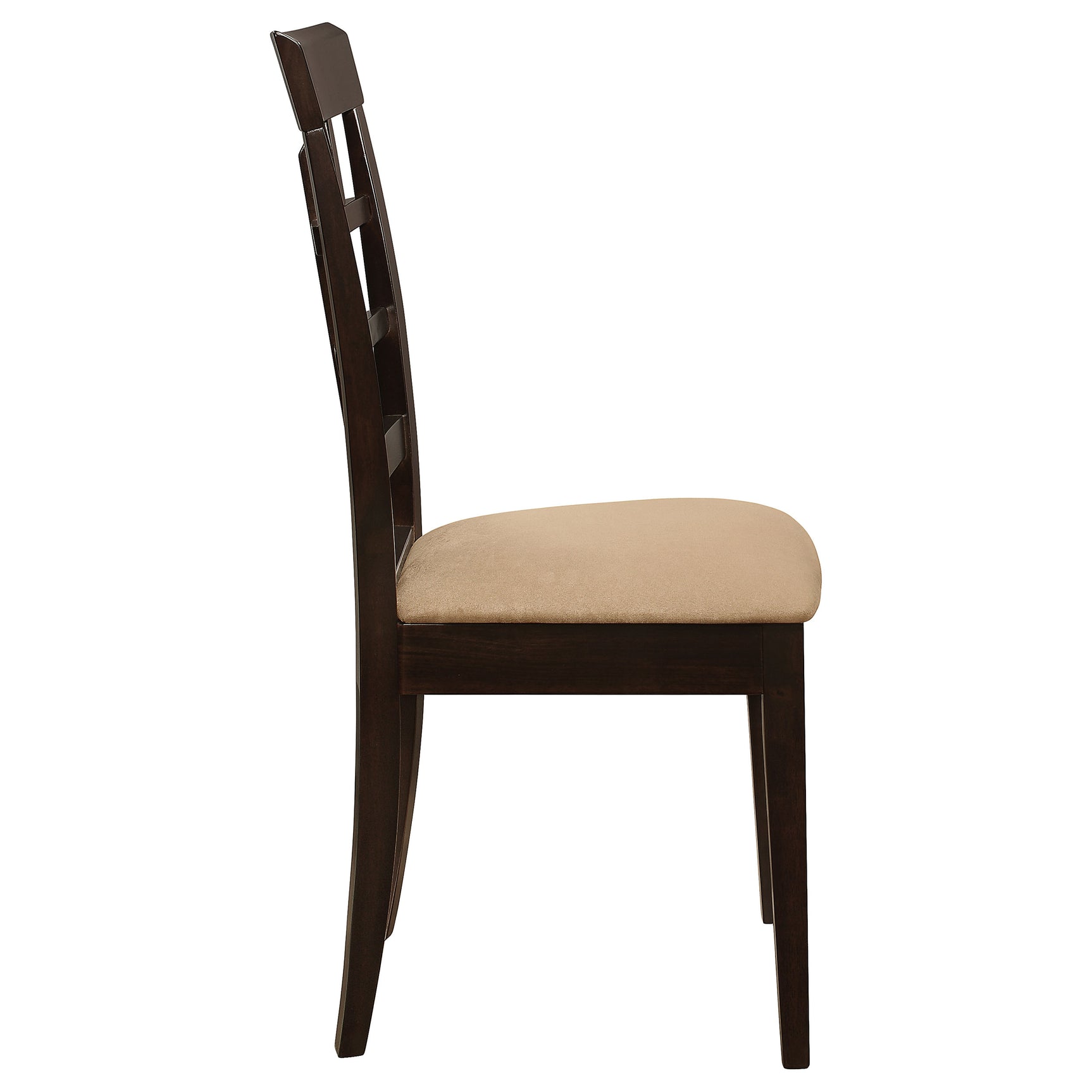 Gabriel Lattice Back Dining Side Chair Cappuccino (Set of 2) - Tampa Furniture Outlet