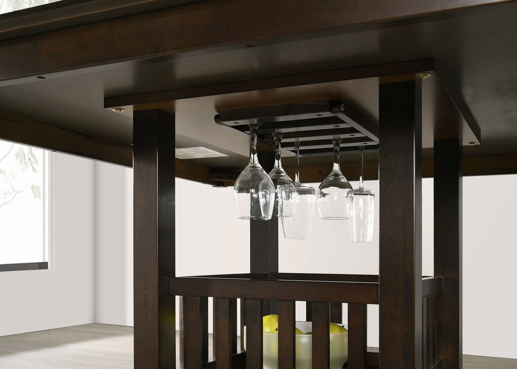 Jaden Square 47-inch Counter Height Dining Table Espresso - Tampa Furniture Outlet