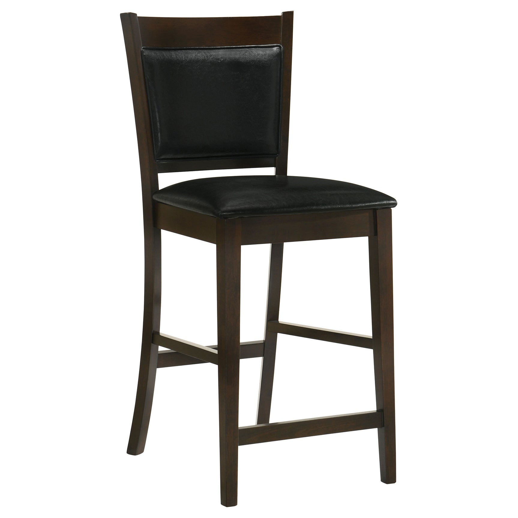 Jaden Upholstered Counter Chair Espresso (Set of 2) - Tampa Furniture Outlet
