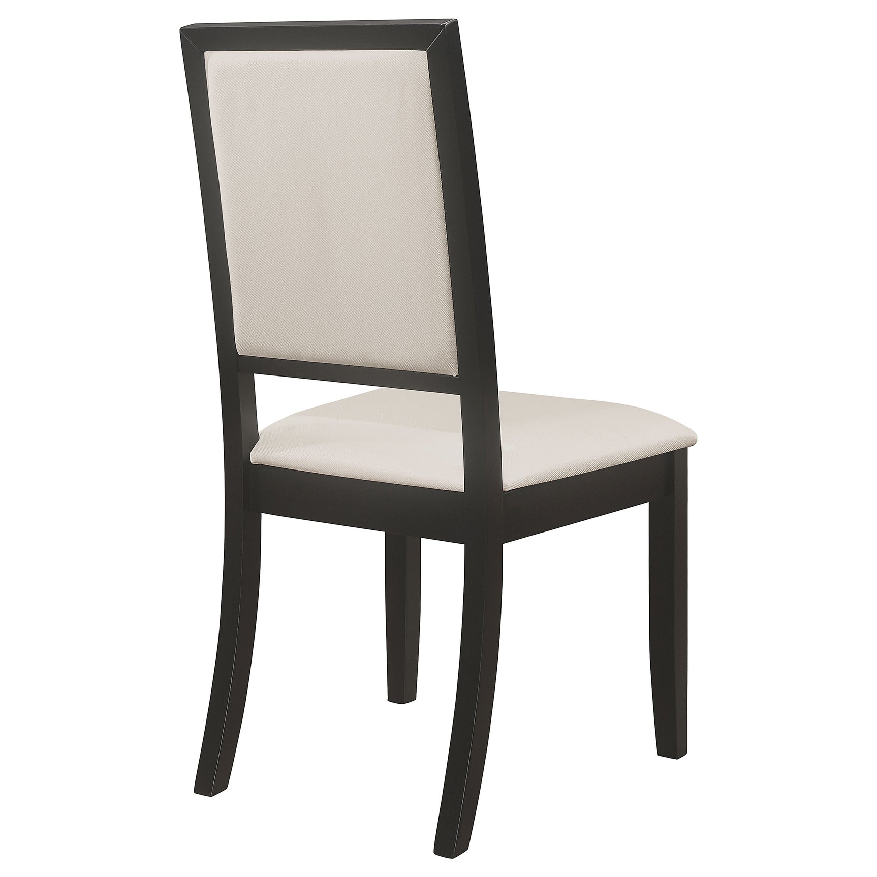 Louise Upholstered Wood Dining Side Chair Black (Set of 2) - Tampa Furniture Outlet