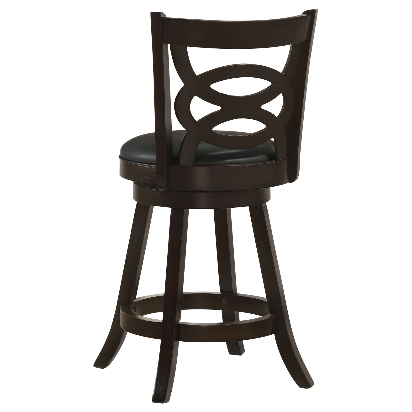 Calecita Wood Swivel Counter Stool Cappuccino (Set of 2) - Tampa Furniture Outlet
