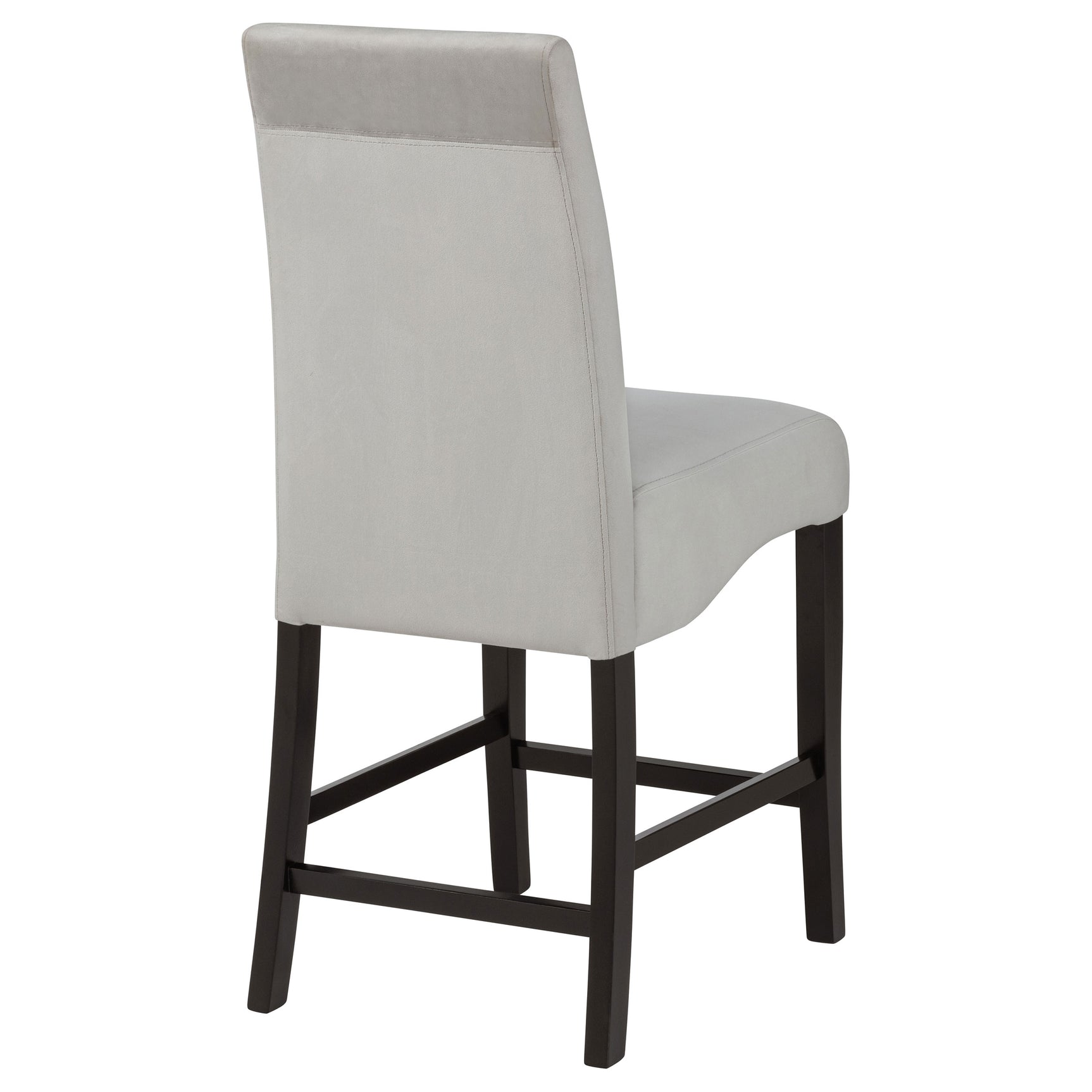 Stanton Velvet Upholstered Counter Chair Grey (Set of 2) - Tampa Furniture Outlet