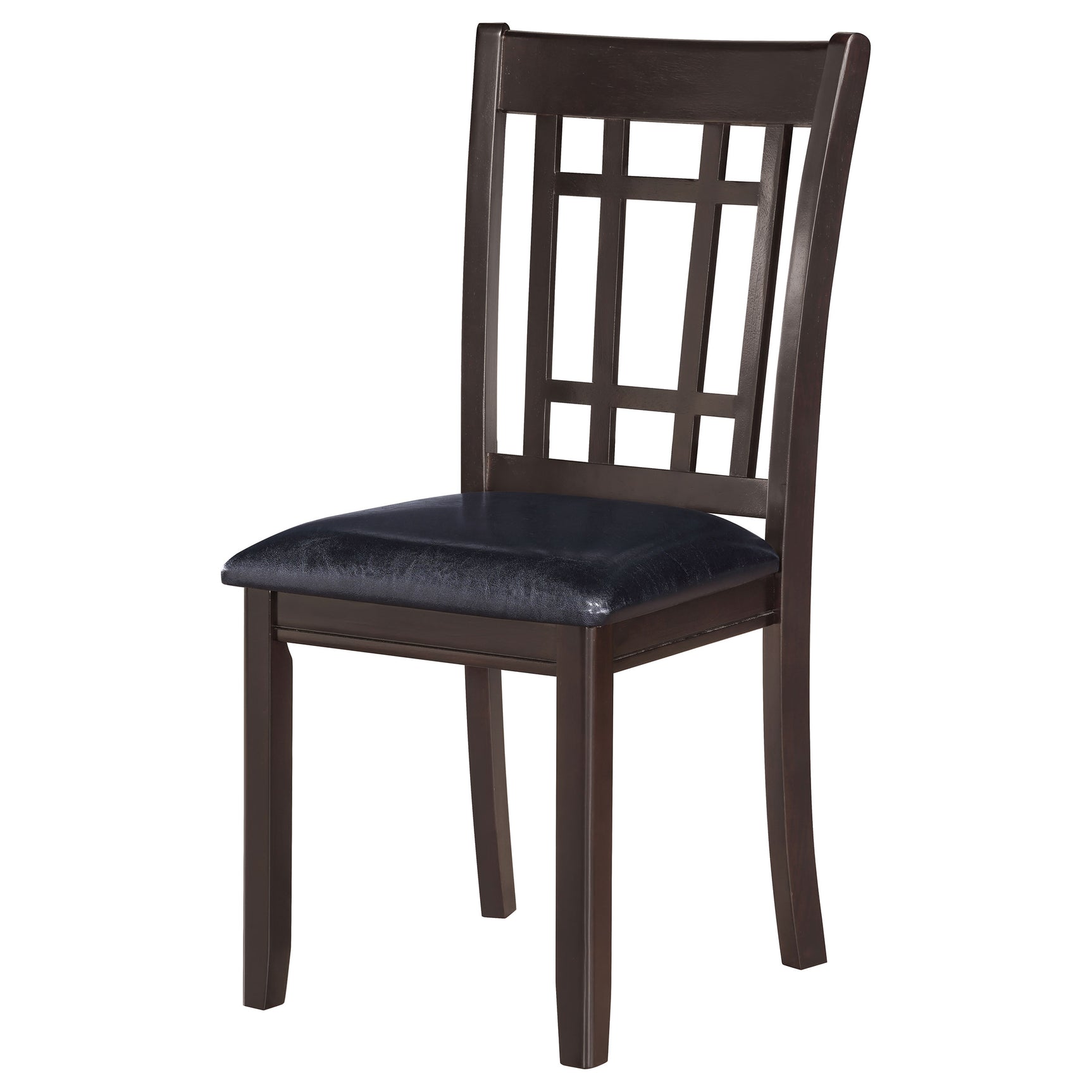 Lavon Wood Dining Side Chair Black and Espresso (Set of 2) - Tampa Furniture Outlet