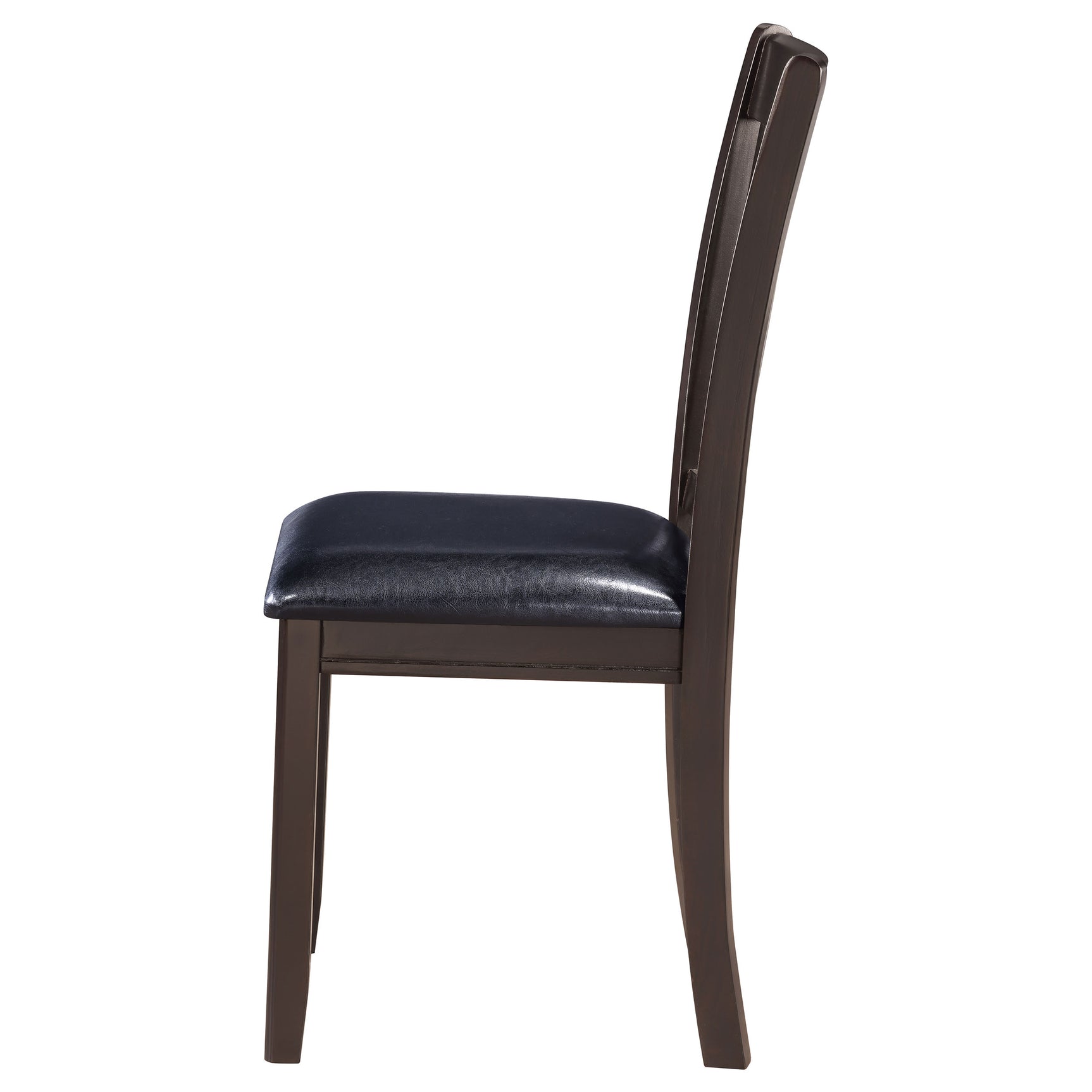 Lavon Wood Dining Side Chair Black and Espresso (Set of 2) - Tampa Furniture Outlet