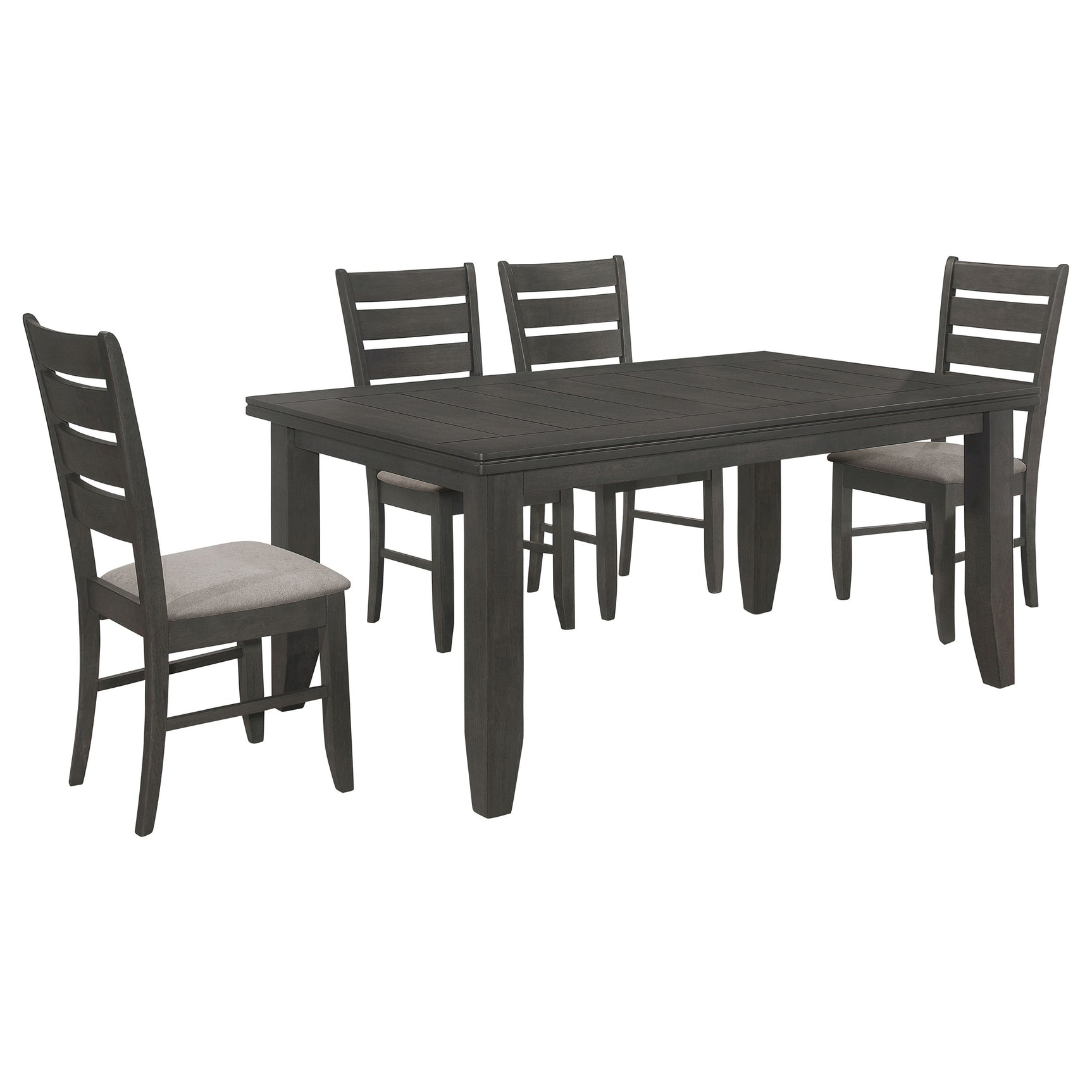 Dalila 5-piece Rectangular Dining Table Set Dark Grey - Tampa Furniture Outlet