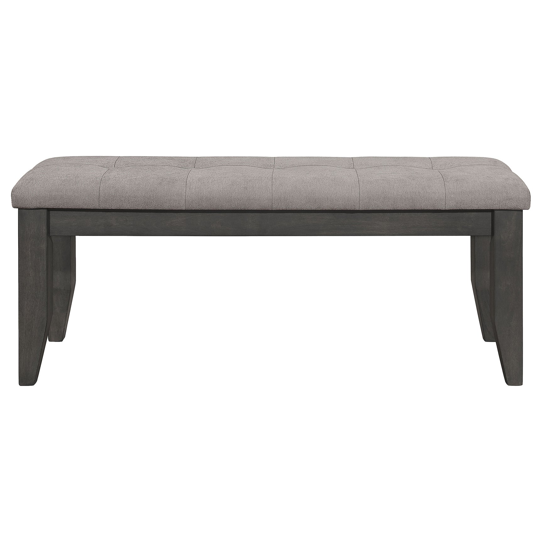 Dalila Fabric Upholstered Wood Dining Bench Dark Grey - Tampa Furniture Outlet