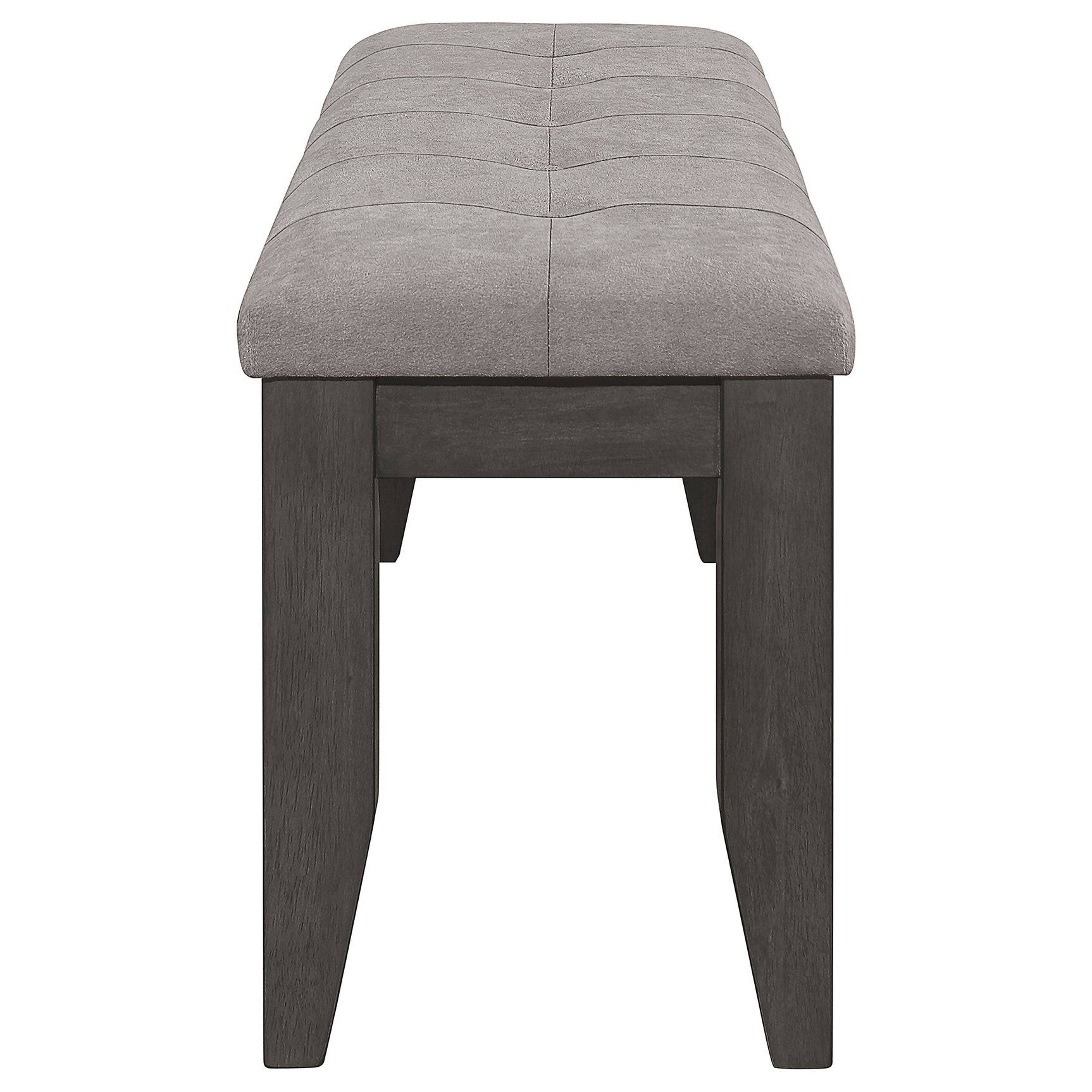 Dalila Fabric Upholstered Wood Dining Bench Dark Grey - Tampa Furniture Outlet