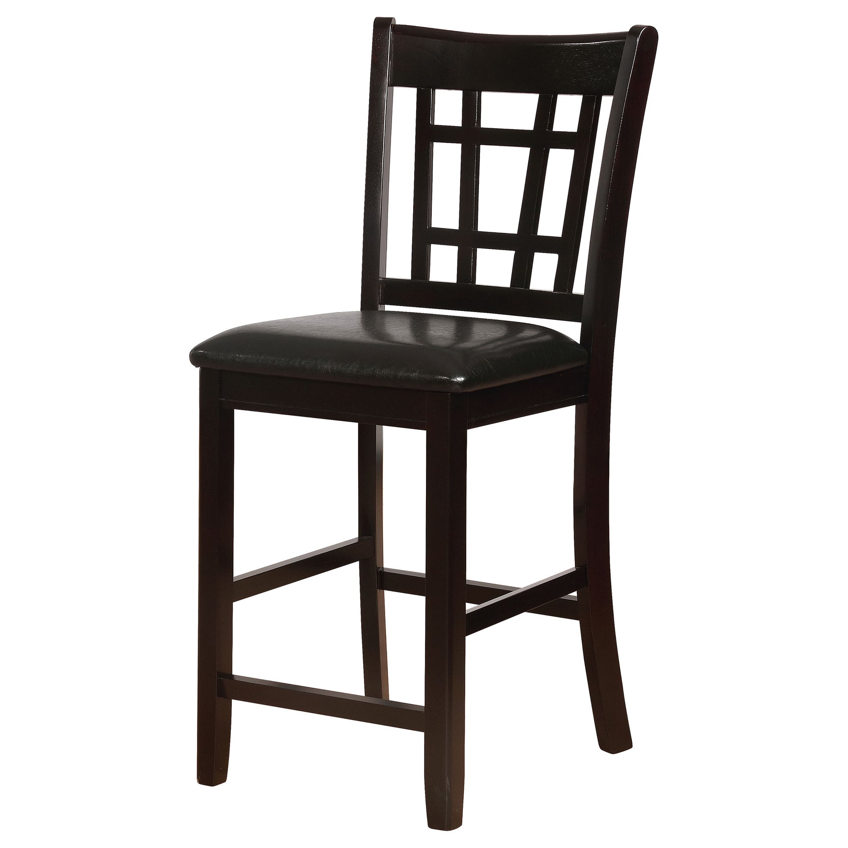 Lavon Wood Counter Height Dining Chair Black and Espresso (Set of 2) - Tampa Furniture Outlet