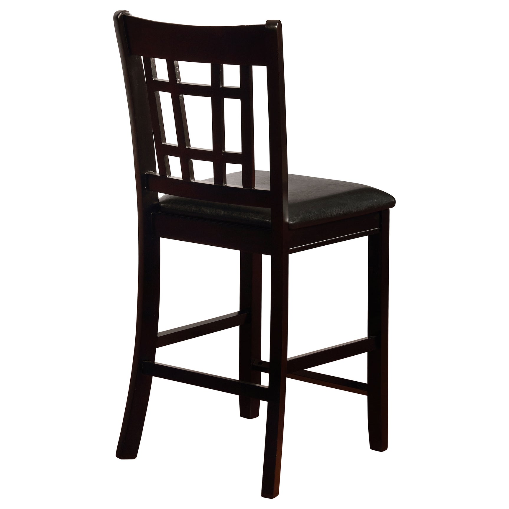 Lavon Wood Counter Height Dining Chair Black and Espresso (Set of 2) - Tampa Furniture Outlet