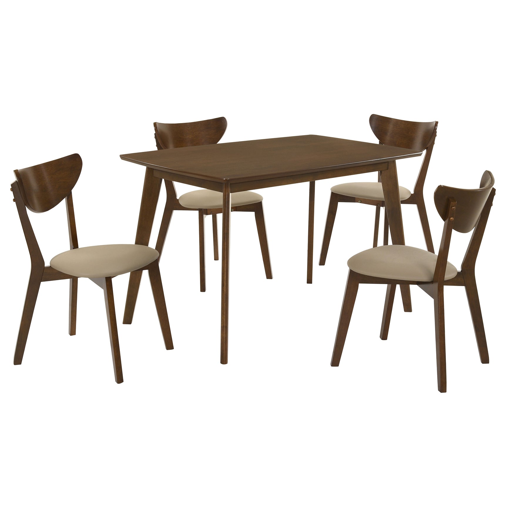 Kersey 5-piece Rectangular Dining Table Set Chestnut - Tampa Furniture Outlet