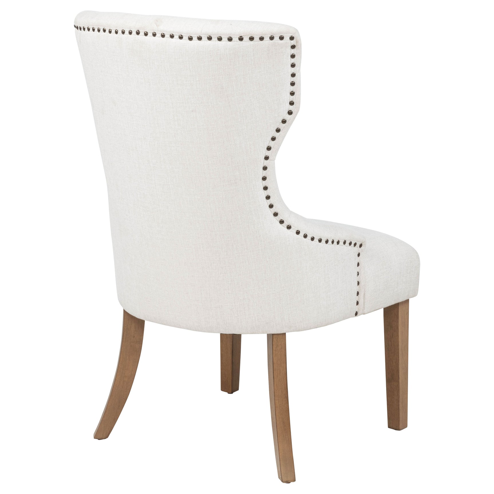 Baney Fabric Upholstered Dining Side Chair Beige and Rustic Grey - Tampa Furniture Outlet