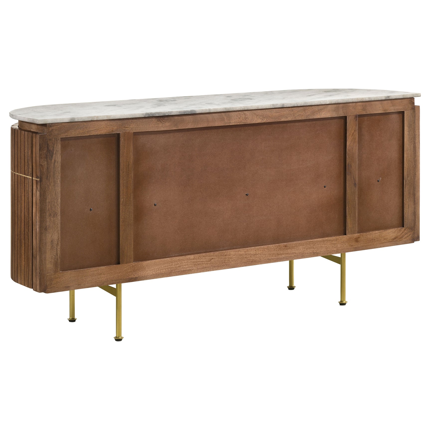 Ortega 4-door Marble Top Sideboard Buffet Cabinet Natural - Tampa Furniture Outlet