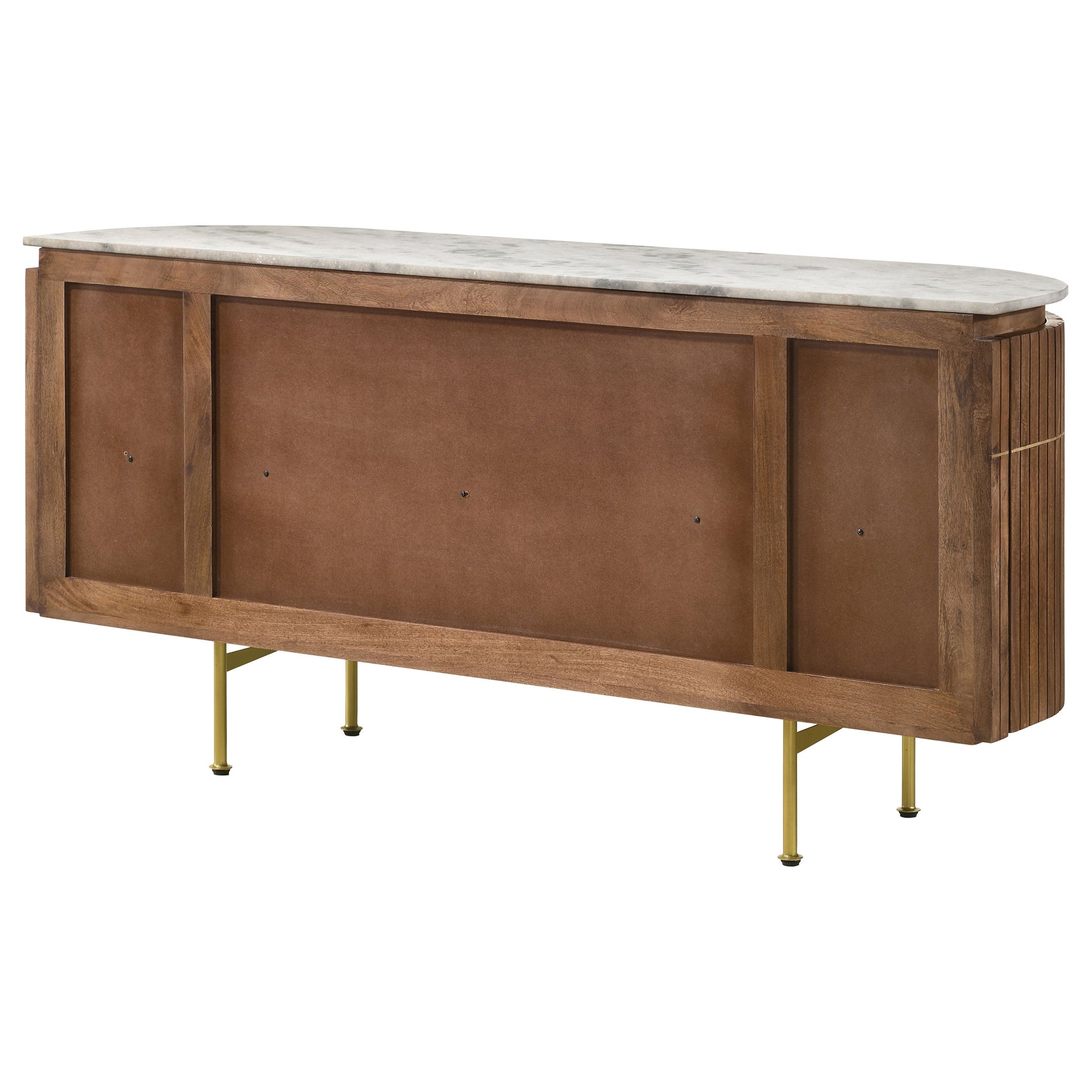 Ortega 4-door Marble Top Sideboard Buffet Cabinet Natural - Tampa Furniture Outlet