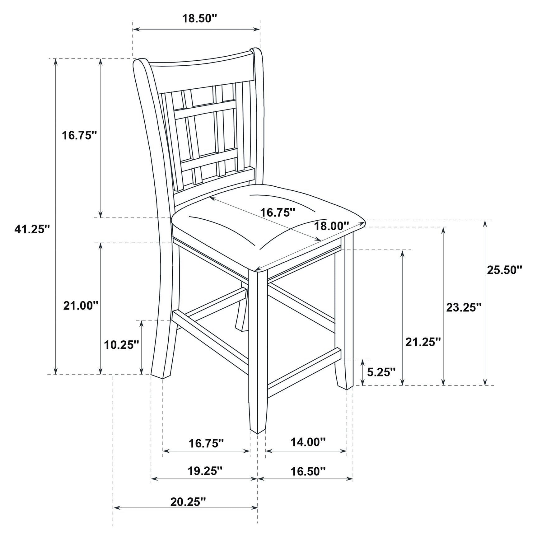 Lavon 5-piece Oval Counter Height Dining Set Light Chestnut - Tampa Furniture Outlet