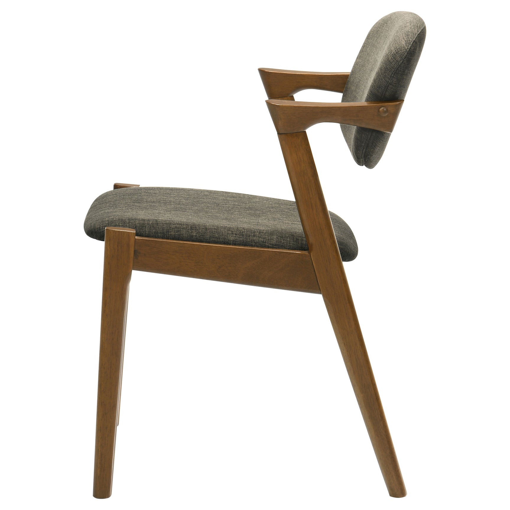 Malone Padded Wood Dining Arm Chair Dark Walnut (Set of 2) - Tampa Furniture Outlet