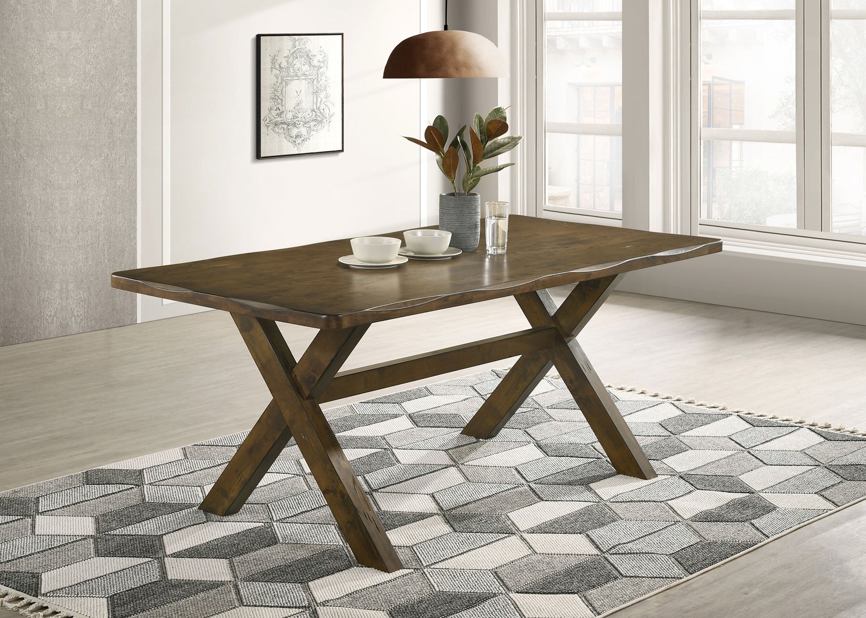 Alston Rectangular 71-inch Dining Table Knotty Nutmeg - Tampa Furniture Outlet