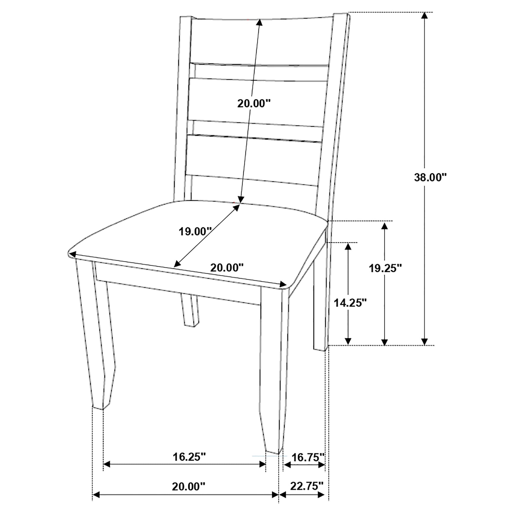 Alston Wood Dining Side Chair Knotty Nutmeg (Set of 2) - Tampa Furniture Outlet