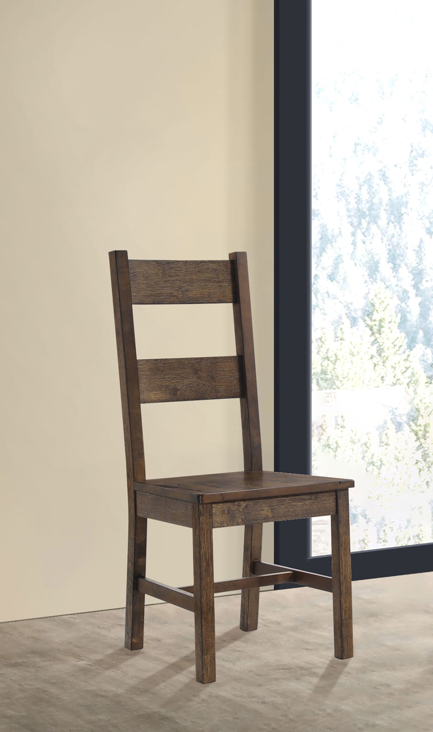Coleman Dining Side Chair Rustic Golden Brown (Set of 2) - Tampa Furniture Outlet