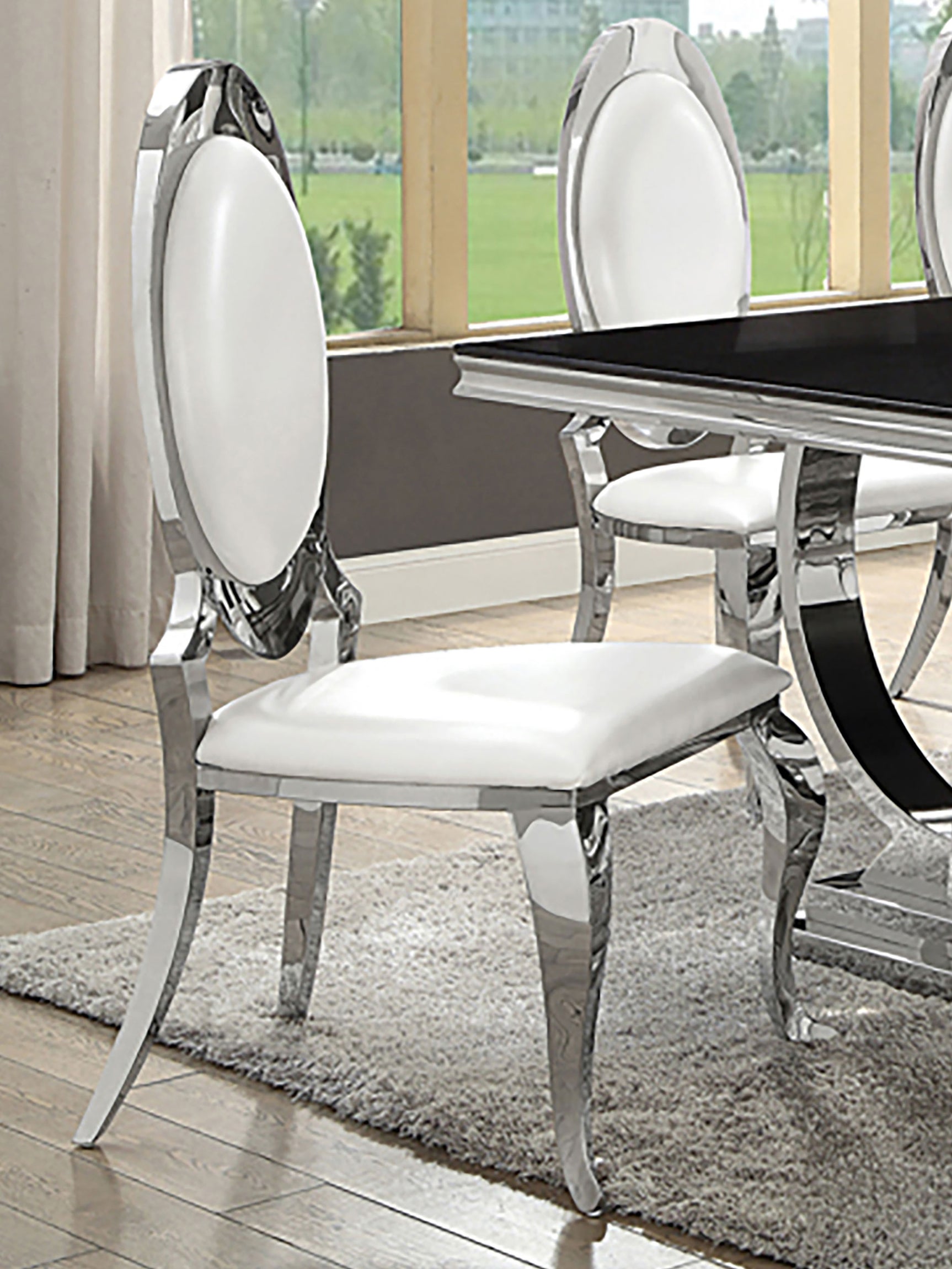 Anchorage Upholstered Dining Chair Cream White (Set of 2) - Tampa Furniture Outlet