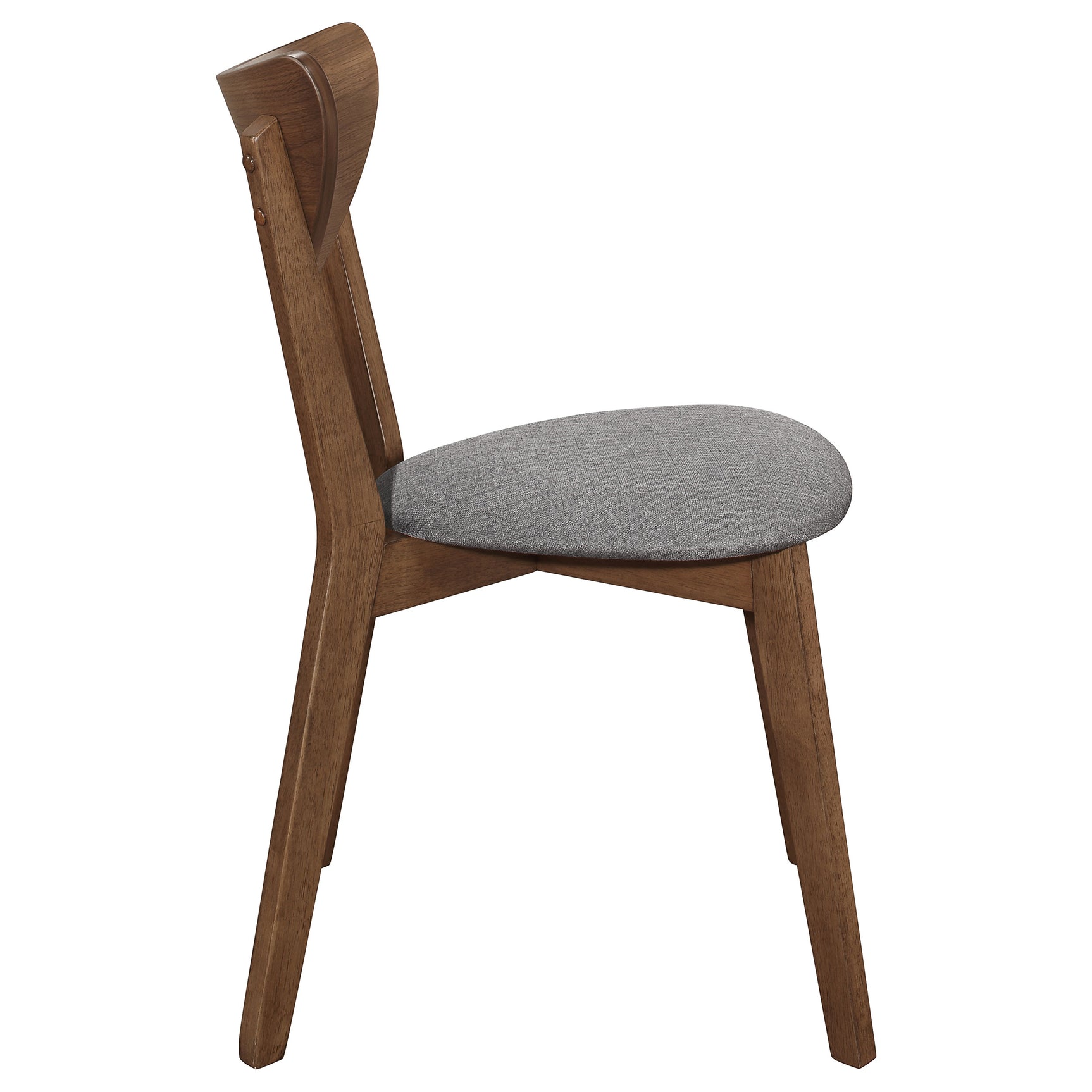Alfredo Dining Side Chair Grey and Natural Walnut (Set of 2) - Tampa Furniture Outlet