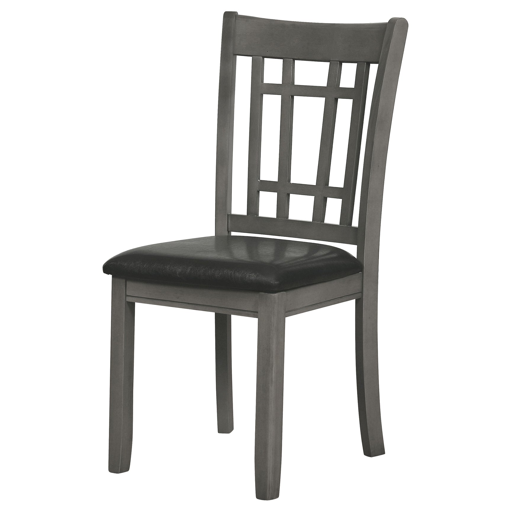 Lavon Wood Dining Side Chair Black and Medium Grey (Set of 2) - Tampa Furniture Outlet