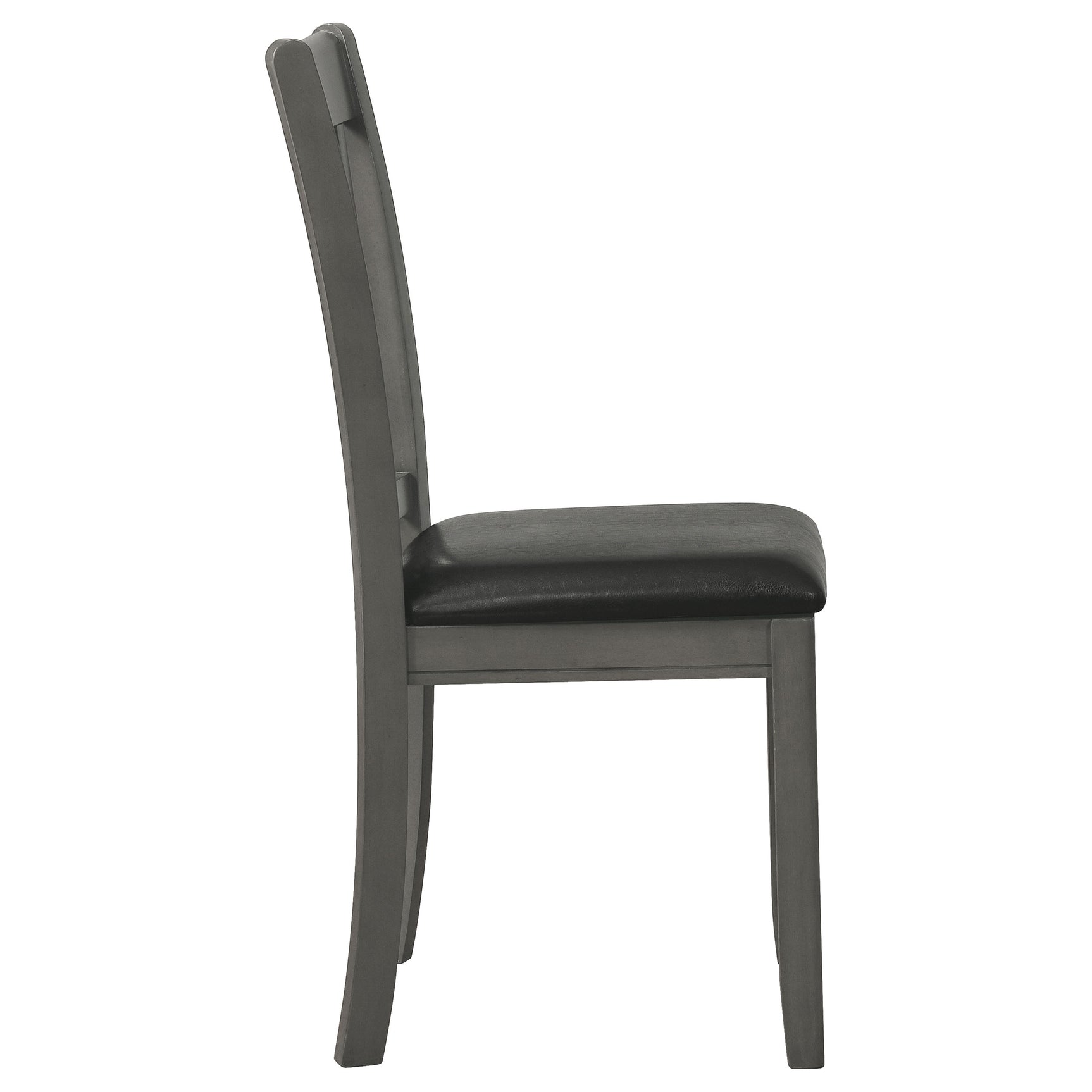 Lavon Wood Dining Side Chair Black and Medium Grey (Set of 2) - Tampa Furniture Outlet