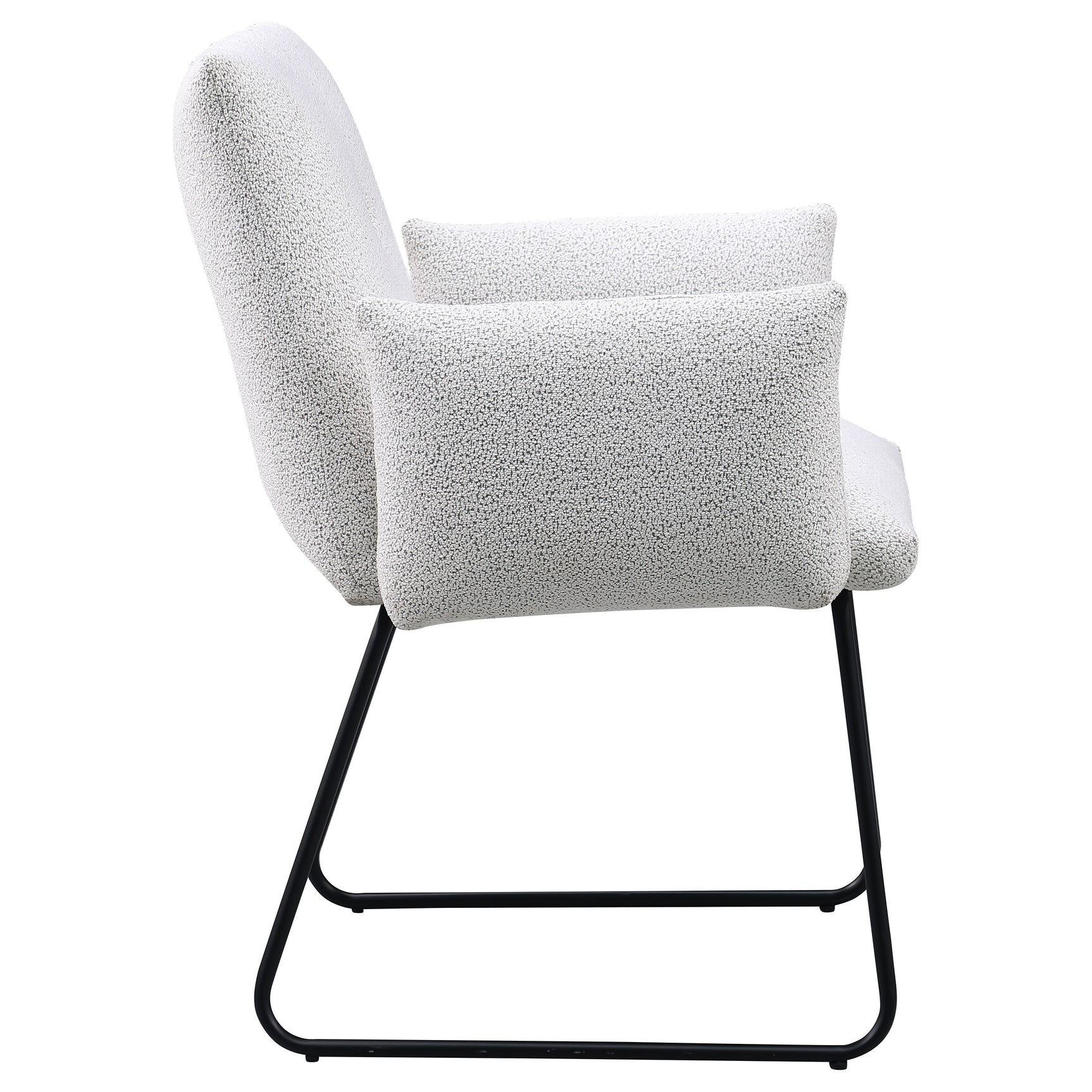 Ackland Upholstered Dining Arm Chair Light Grey (Set of 2) - Tampa Furniture Outlet