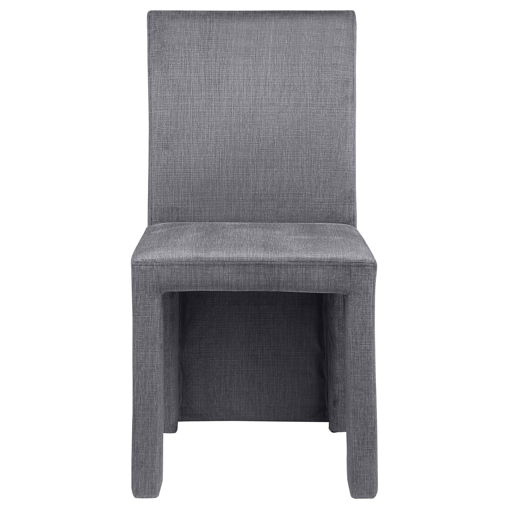 Tordera Velvet Upholstered Dining Side Chair Grey (Set of 2) - Tampa Furniture Outlet