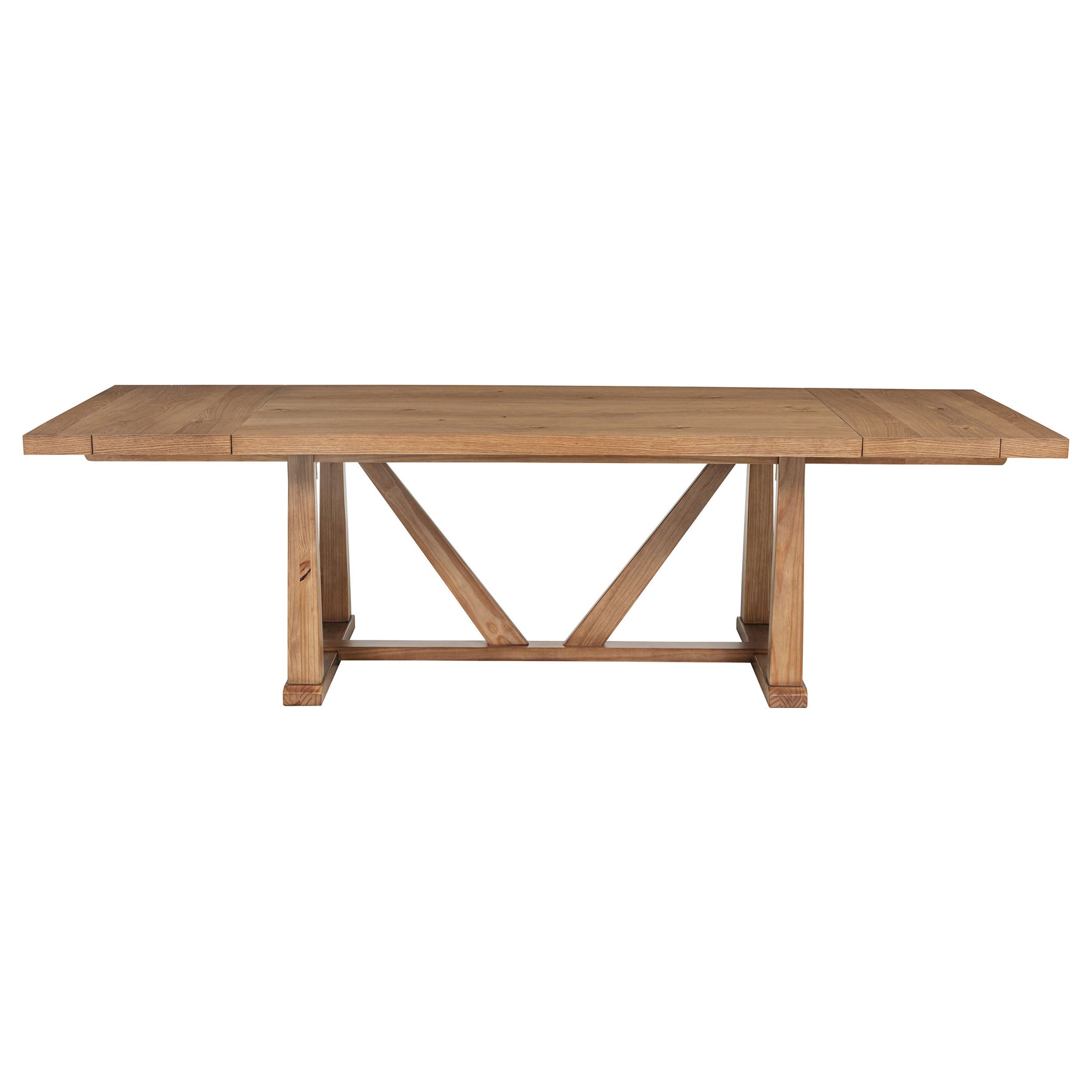 Middleton 106-inch Extension Leaf Dining Table Natural Brown - Tampa Furniture Outlet