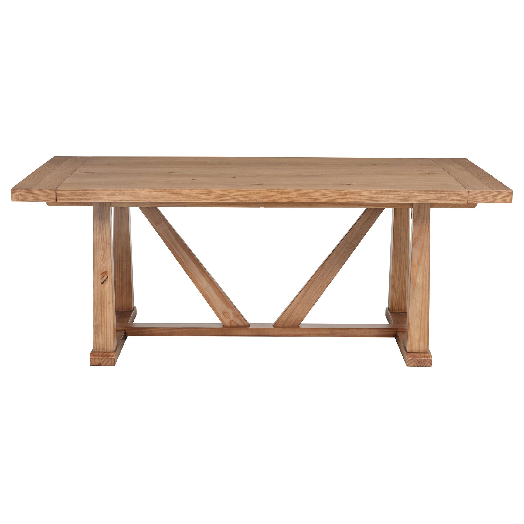 Middleton 106-inch Extension Leaf Dining Table Natural Brown - Tampa Furniture Outlet