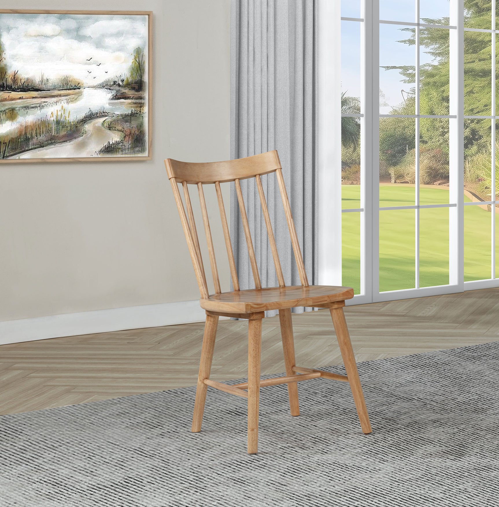 Middleton Solid Wood Dining Side Chair Brown (Set of 2) - Tampa Furniture Outlet