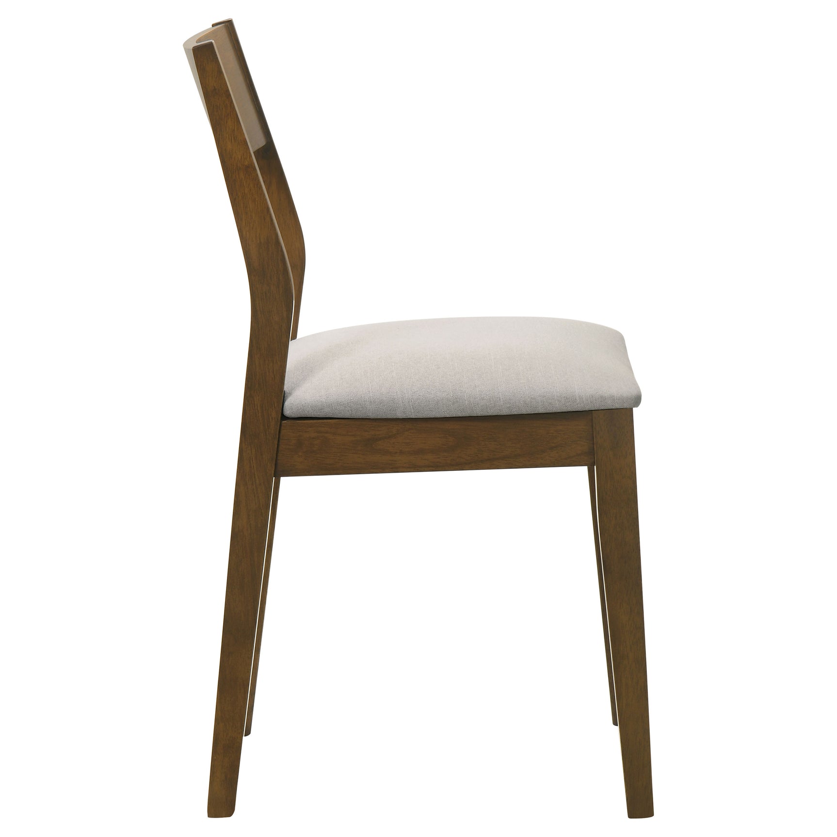 Almonte Dining Chair Upholstered Seat Dark Brown (Set of 2) - Tampa Furniture Outlet