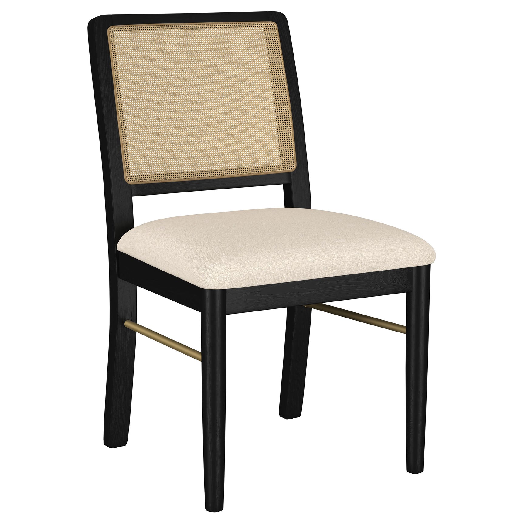 Arini 7-piece Extension Leaf Dining Table Set Sand Wash and Black - Tampa Furniture Outlet