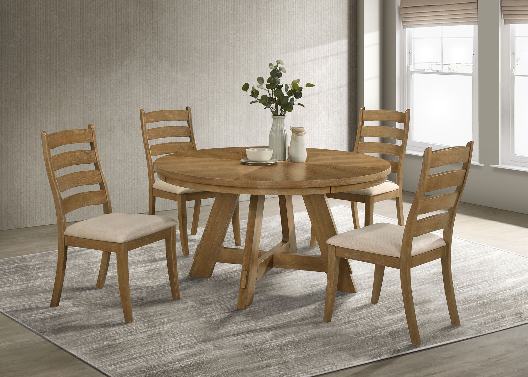 Danvers Wood Dining Side Chair Brown Oak (Set of 2) - Tampa Furniture Outlet