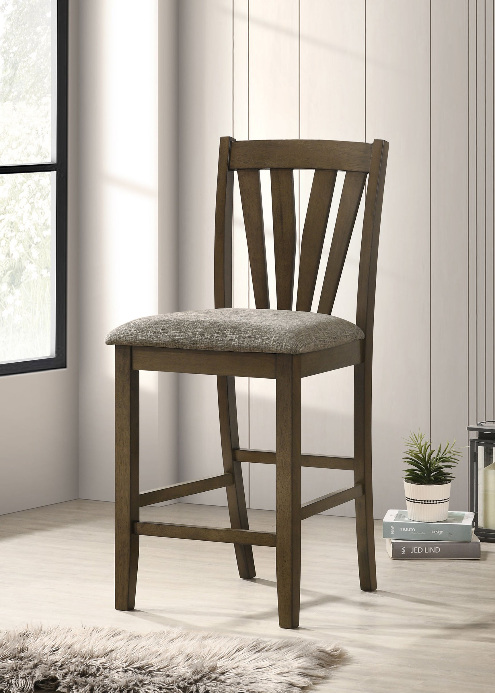 Canfield Counter Height Dining Side Chair Brown (Set of 2) - Tampa Furniture Outlet