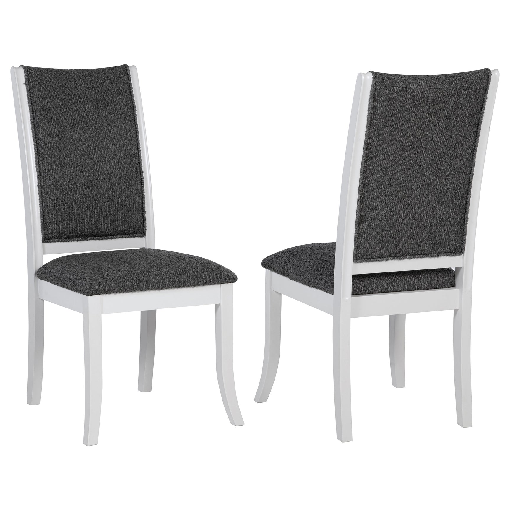 Tampa Furniture Outlet - Coaster - Judd Upholstered Dining Side Chair Pearl White (Set of 2) - 109332