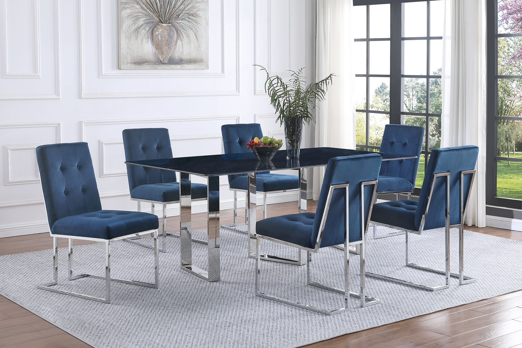 Desden 79-inch Rectangular Sintered Stone Dining Table Grey - Tampa Furniture Outlet