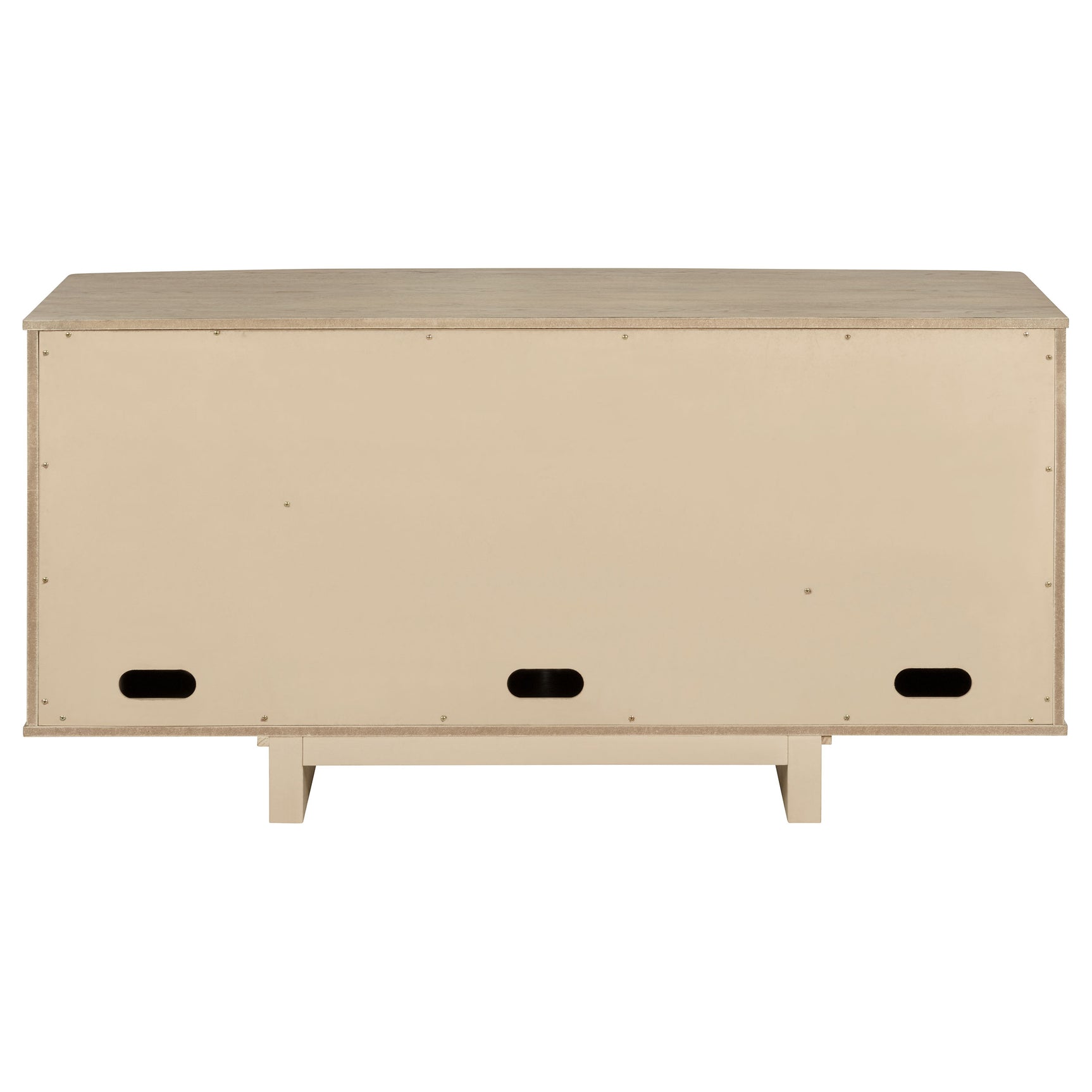Kailani 4-door Cane Sideboard Buffet Cabinet Beige Oak - Tampa Furniture Outlet