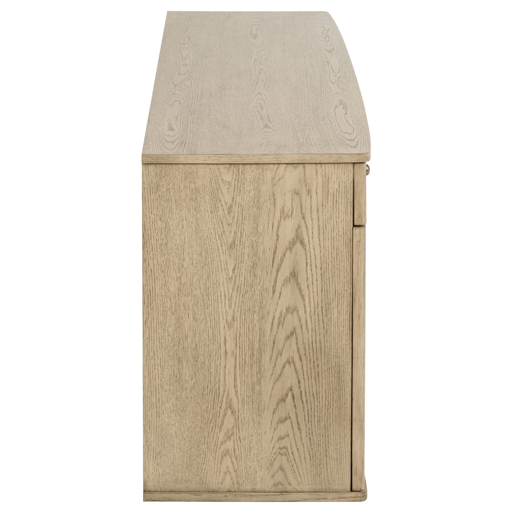 Kailani 4-door Cane Sideboard Buffet Cabinet Beige Oak - Tampa Furniture Outlet