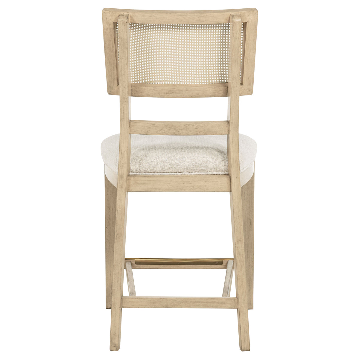 Kailani Rattan Cane Counter Side Chair Beige Oak (Set of 2)