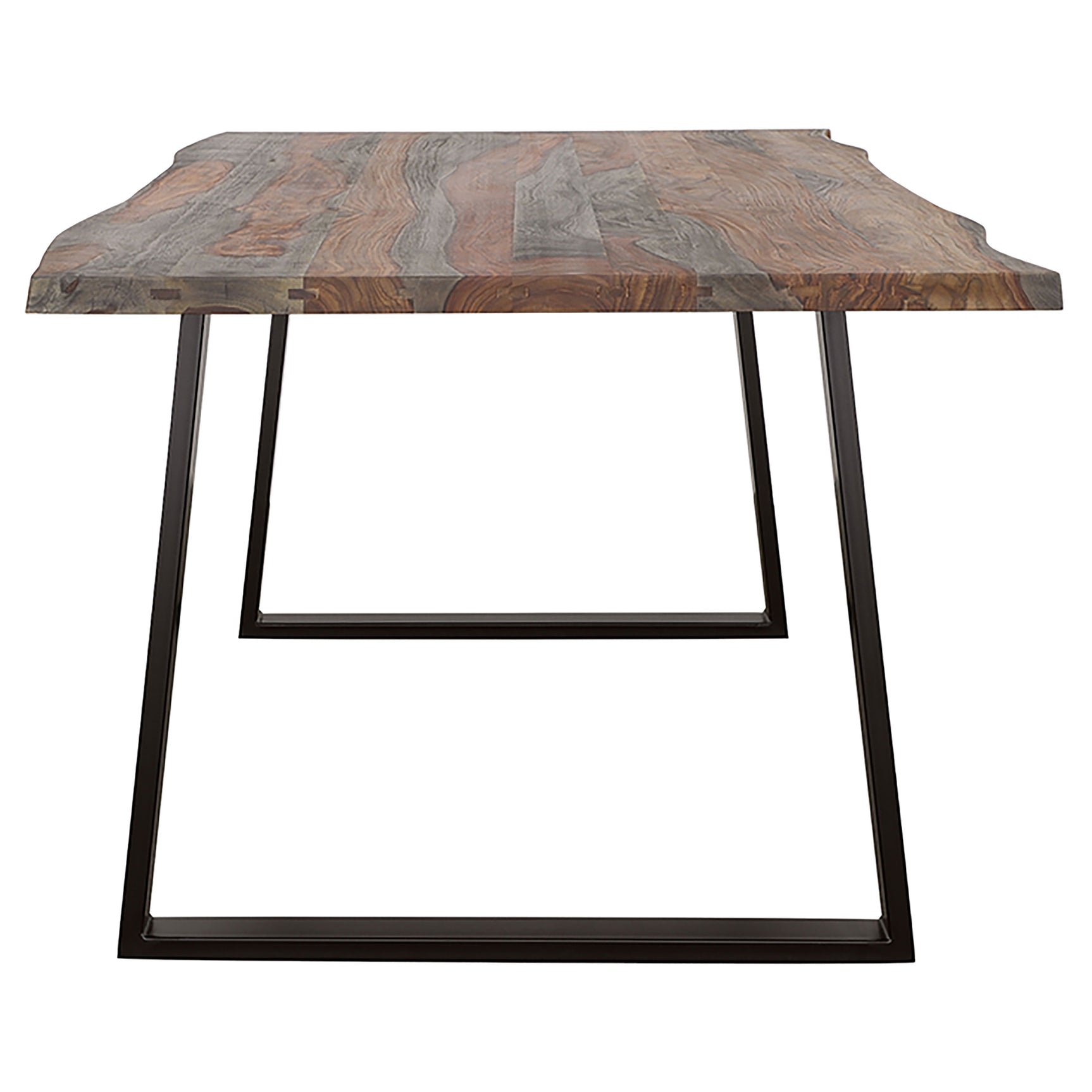 Ditman 80-inch Live Edge Dining Table Grey Sheesham - Tampa Furniture Outlet