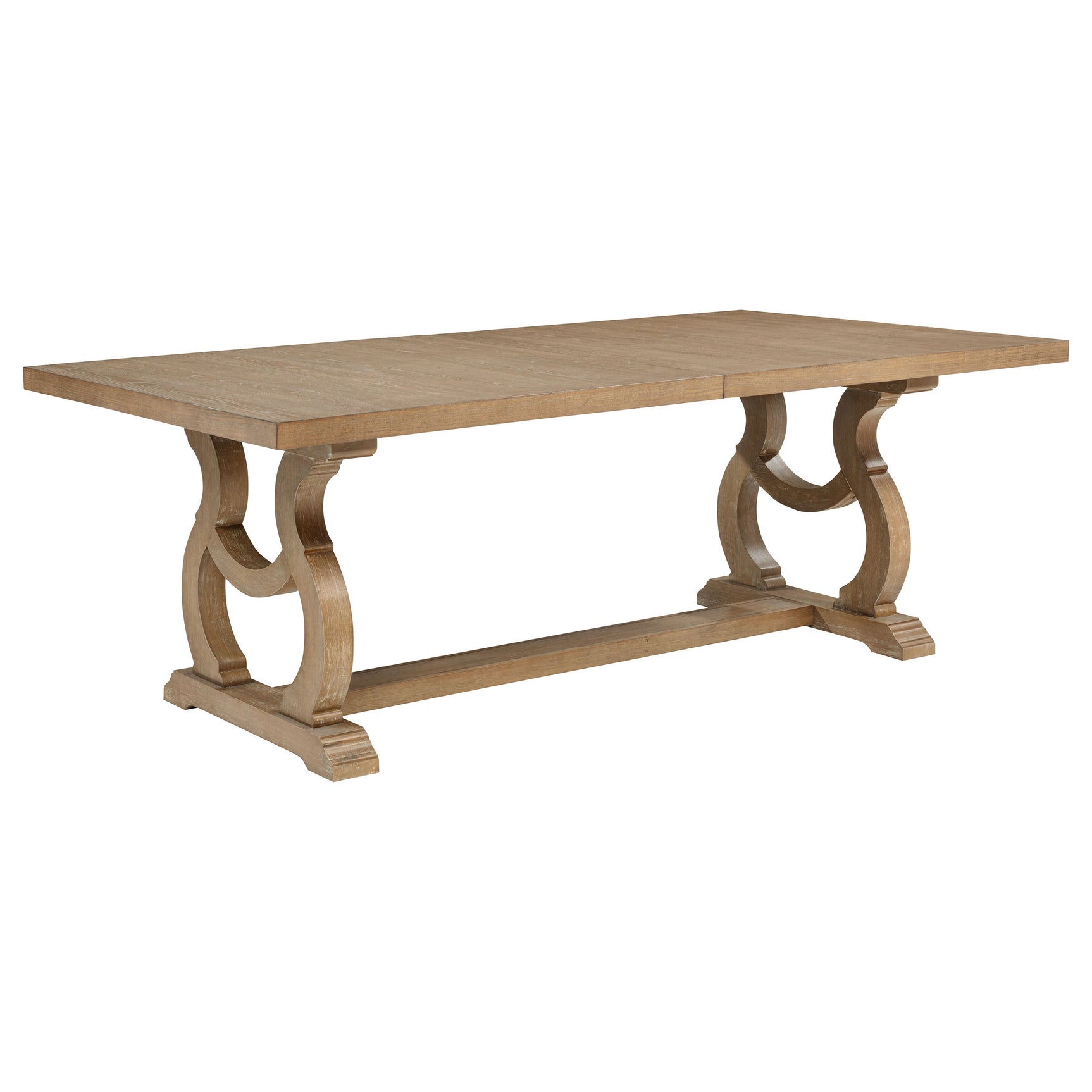 Brockway 104-inch Extension Leaf Dining Table Barley Brown - Tampa Furniture Outlet