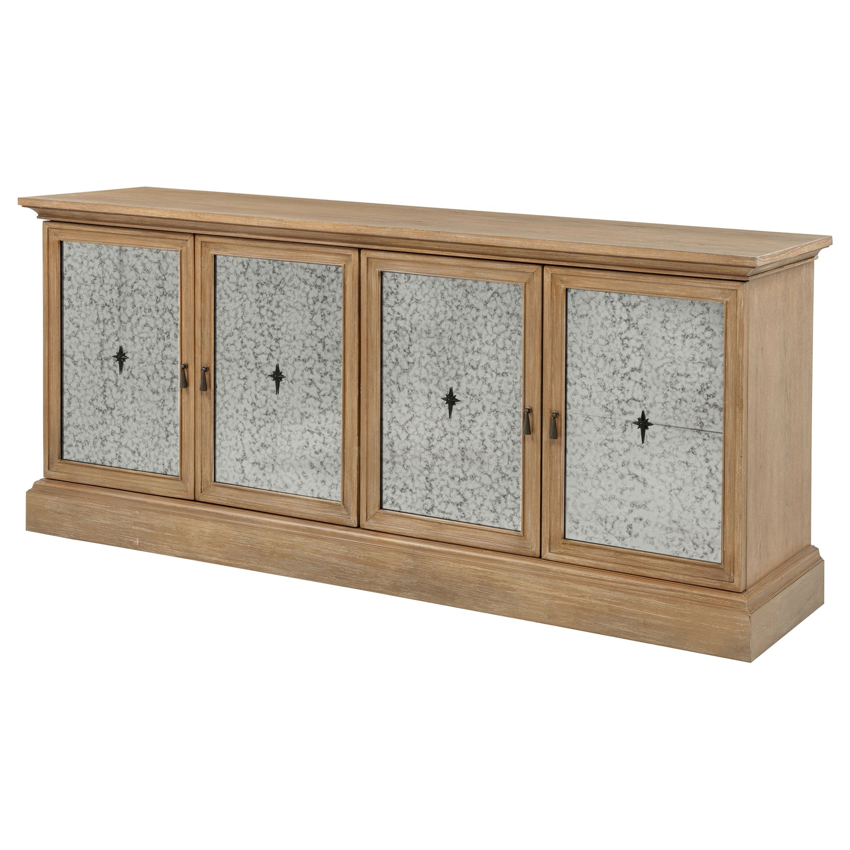 Brockway 4-door Dining Sideboard Buffet Cabinet Barley Brown - Tampa Furniture Outlet