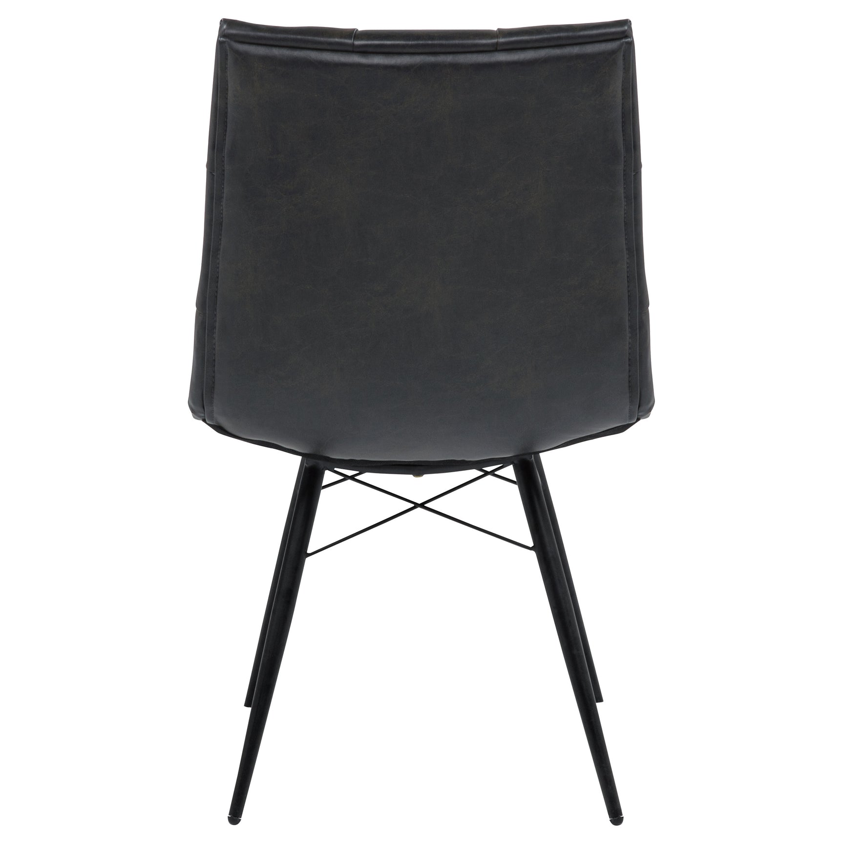 Aiken Faux Leather Upholstered Dining Side Chair Charcoal Grey (Set of 4) - Tampa Furniture Outlet