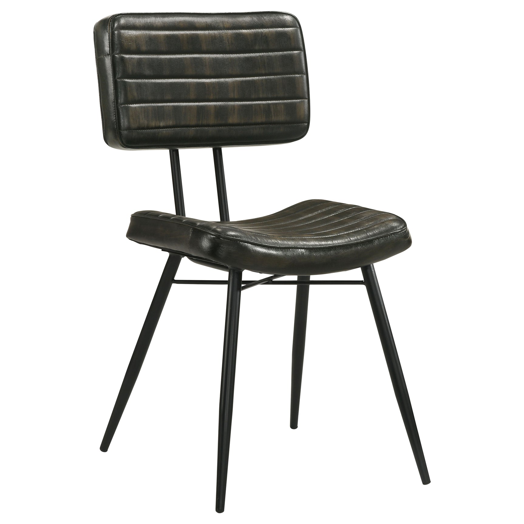 Misty Leather Upholstered Dining Chair Espresso (Set of 2) - Tampa Furniture Outlet