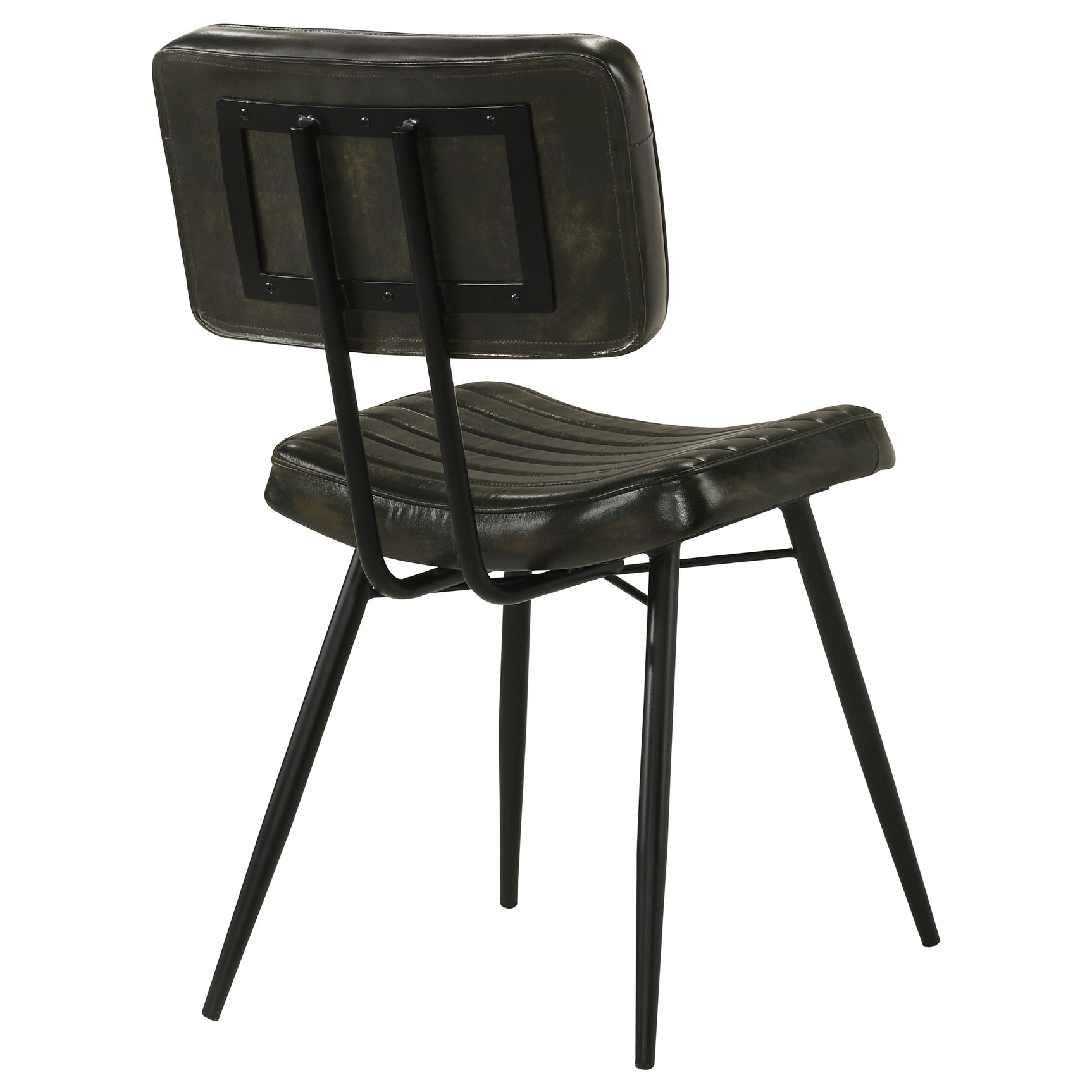 Misty Leather Upholstered Dining Chair Espresso (Set of 2) - Tampa Furniture Outlet