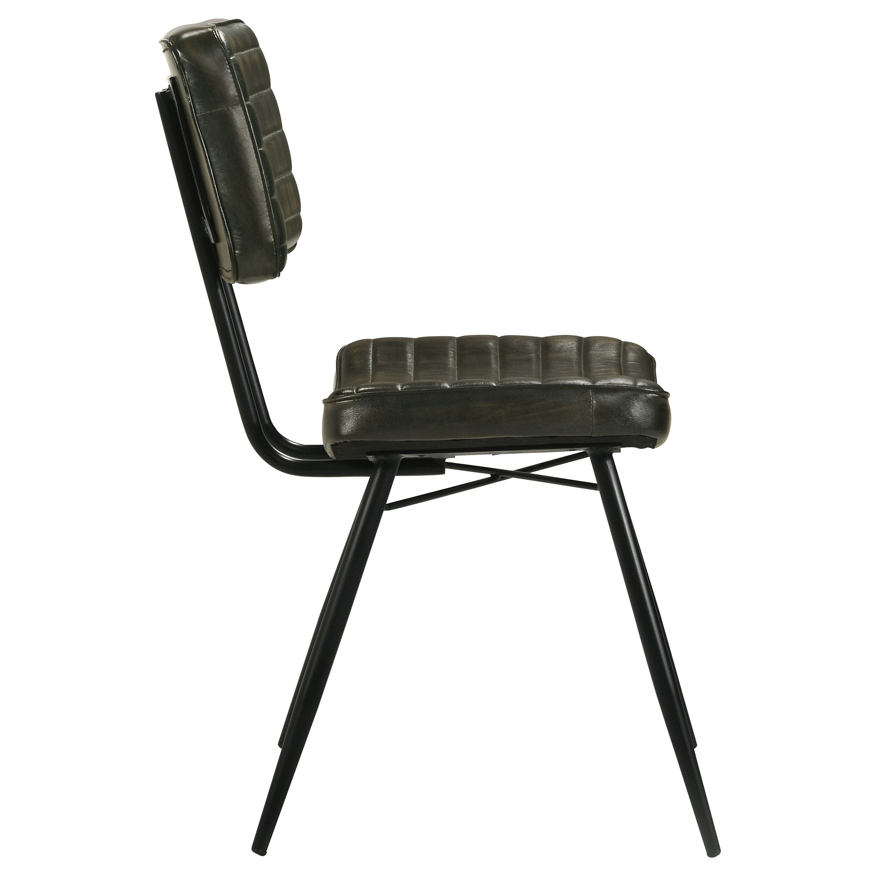 Misty Leather Upholstered Dining Chair Espresso (Set of 2) - Tampa Furniture Outlet