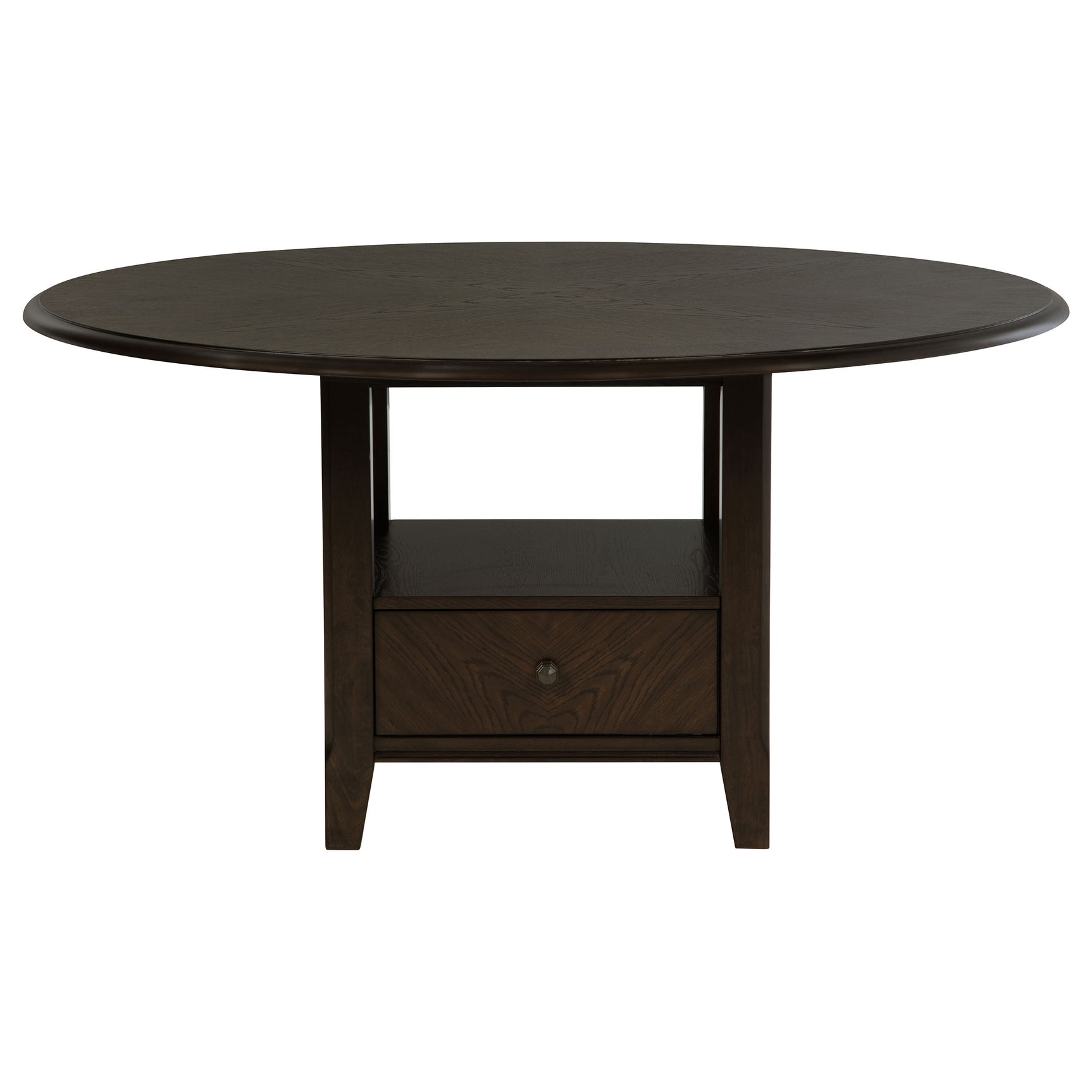 Twyla 5-piece 60-inch Round Wood Dining Table Set Dark Cocoa - Tampa Furniture Outlet