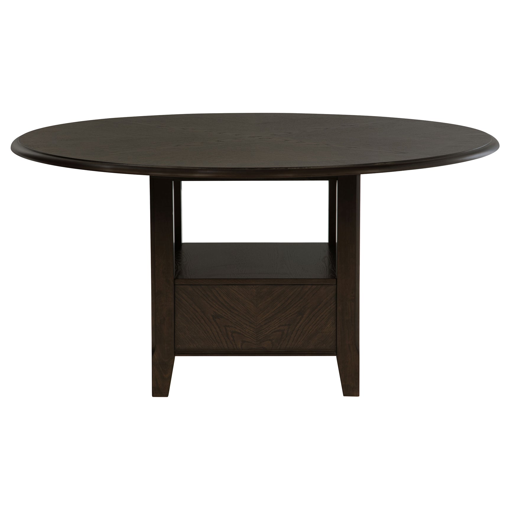 Twyla 5-piece 60-inch Round Wood Dining Table Set Dark Cocoa - Tampa Furniture Outlet